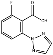 2-Fluoro-6-(2H-1,2,3-triazol-2-yl)benzoic acid Structure