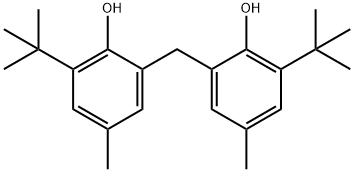 2,2'-Methylenebis(4-methyl-6-tert-butylphenol) Structure