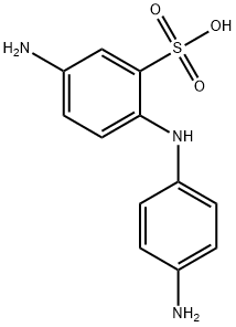 5-Amino-2-[(4-aminophenyl)amino]benzenesulfonic acid Structure