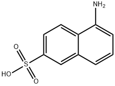 1-Aminonaphthalene-6-sulfonic acid Structure