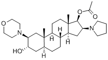 119302-24-8 (2b,3a,5a,16b,17b)-17-Acetoxy-3-hydroxy-2-(4-morpholinyl)-16-(1-pyrrolidinyl)androstane