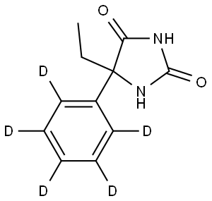 rac N-Desmethyl Mephenytoin-deuterated Structure