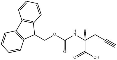 (S)-N-FMoc-2-(2'--propynyl)alanine Structure