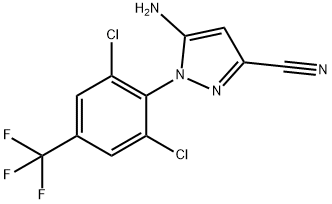 5-Amino-3-cyano-1-(2,6-dichloro-4-trifluoromethylphenyl)pyrazole Structure