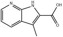 1H-Pyrrolo[2,3-b]pyridine-2-carboxylic acid, 3-Methyl- Structure