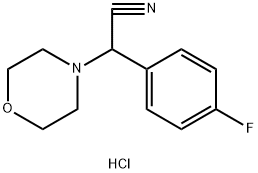 (4-FLUORO-PHENYL)-MORPHOLIN-4-YL-ACETONITRILE Structure