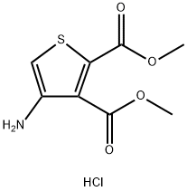 Dimethyl 4-aminothiophene-2,3-dicarboxylate hydrochloride Structure