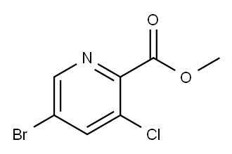 5-Bromo-3-chloro-2-pyridinecarboxylic acid methyl ester Structure