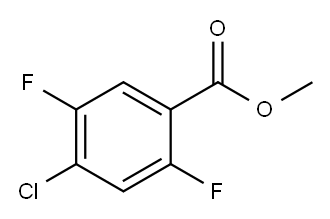 Methyl  4-chloro-2,5-difluorobenzoate Structure