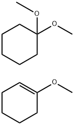 1-METHOXYCYCLOHEXENE/CYCLOHEXANONE DIMETHYLACETAL MIXTURE Structure