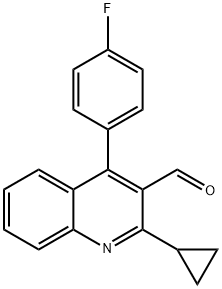 2-Cyclopropyl-4-(4-fluorophenyl)quinoline-3-carboxaldehyde Structure