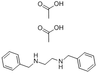 N,N'-Dibenzyl ethylenediamine diacetate Structure