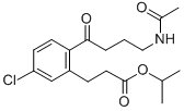 1-Methylethyl 2-(4-(acetylamino)-1-oxobutyl)-5-chlorobenzenepropanoate Structure