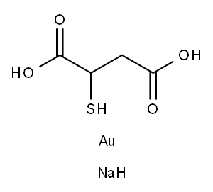 Sodium aurothiomalate Structure