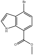 1H-Indole-7-carboxylic acid, 4-broMo-, Methyl ester Structure