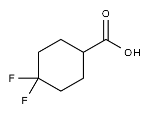 4,4-Difluorocyclohexanecarboxylic acid Structure