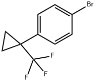 1-Bromo-4-(1-trifluoromethyl-cyclopropyl)-benzene Structure