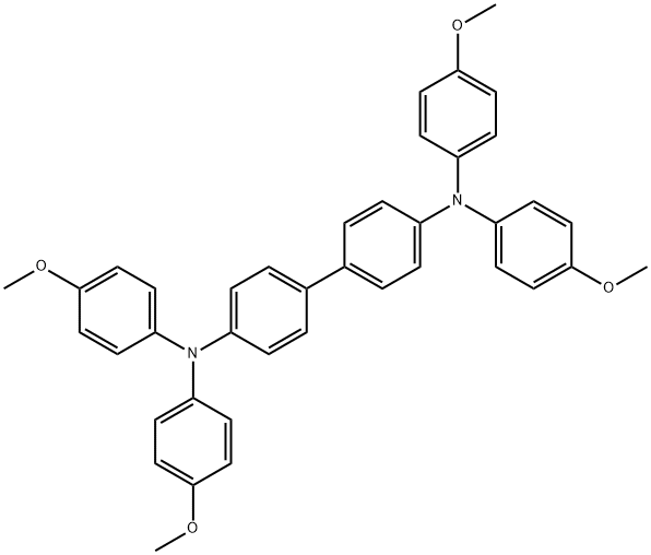 N,N,N',N'-TETRAKIS(4-METHOXYPHENYL)-1,1'-BIPHENYL-4,4'-DIAMINE Structure