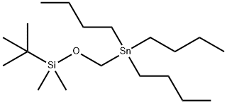 Tert-butyl-dimethyl-(tributylstannylmethoxy)silane Structure