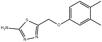 5-[(3,4-dimethylphenoxy)methyl]-1,3,4-thiadiazol-2-amine Structure