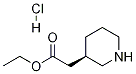 (R)-Ethyl 2-(piperidin-3-yl)acetic acid hydrochloride Structure