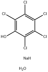 Pentachlorophenol sodium salt hydrate Structure