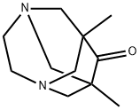 1,8-dimethyl-3,6-diazatricyclo[4.3.1.1~3,8~]undecan-9-one Structure