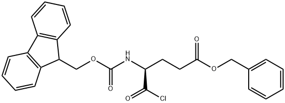 FMOC-GLU(OBZL)-CL Structure