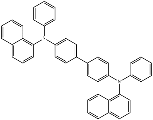 N,N'-Bis- (1-naphthalenyl)-N,N'-bis-phenyl-(1,1'-biphenyl)-4,4'-diamine Structure