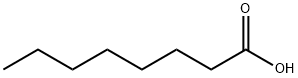 Octanoic acid Structure