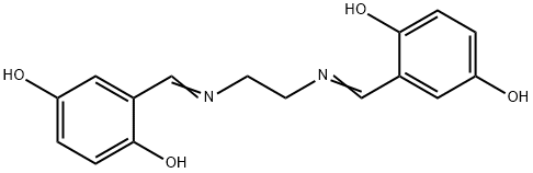 N,N-BIS(2,5-DIHYDROXYBENZYLIDENE)ETHYLENEDIAMINE Structure