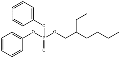 2-Ethylhexyl diphenyl phosphate Structure