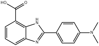 2-(4-DIMETHYLAMINO-PHENYL)-3H-BENZOIMIDAZOLE-4-CARBOXYLIC ACID Structure