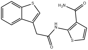 2-(2-(benzo[b]thiophen-3-yl)acetaMido)thiophene-3-carboxaMide Structure