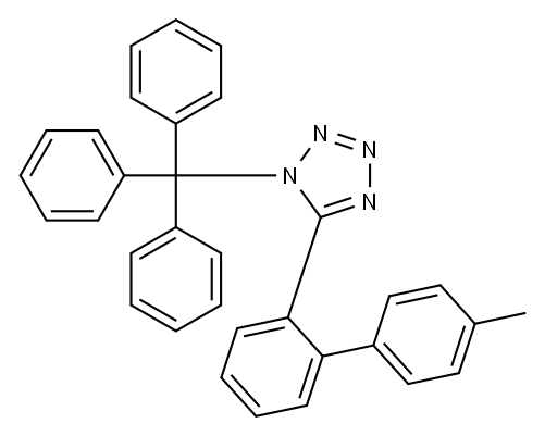 5-(4'-Methylbiphenyl-2-yl)-1-trityl-1H-tetrazole Structure
