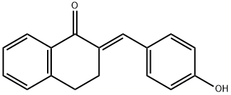 (E)-3,4-Dihydro-2-((4-hydroxyphenyl)methylene)-1(2H)-naphthalenone Structure