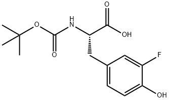 N-BOC-3-FLUORO-L-TYROSINE Structure