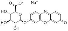 3-PHENOXAZONE 7-[BETA-D-GLUCURONIDE] SODIUM SALT Structure