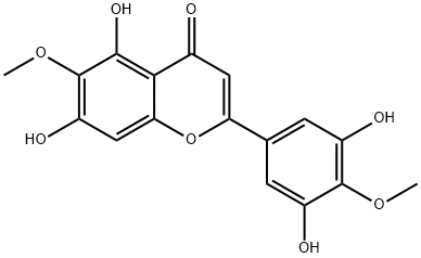 3',5,5',7-Tetrahydroxy-4',6-dimethoxyflavone Structure