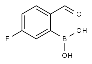 5-Fluoro-2-formylphenylboronic acid Structure