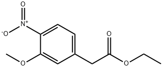 Benzeneacetic acid, 3-Methoxy-4-nitro-, ethyl ester Structure