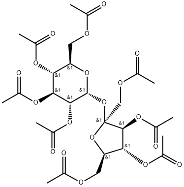 Sucrose octaacetate Structure