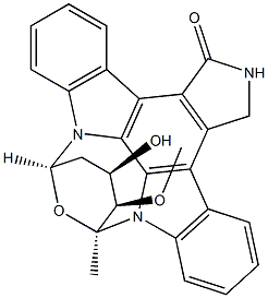 4'-demethylamino-4'-hydroxystaurosporine Structure