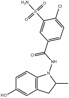 5-hydroxyindapamide Structure