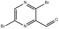 3,6-dibromopyrazine-2-carbaldehyde Structure