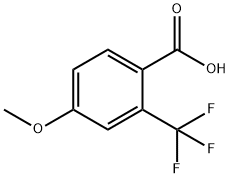 4-METHOXY-2-(TRIFLUOROMETHYL)BENZOIC ACID Structure