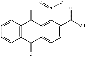 kyselina1-nitroanthrachinon-2-karboxylova Structure