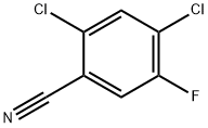 2,4-DICHLORO-5-FLUOROBENZONITRILE Structure