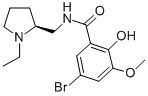 (-)-(S)-5-BROMO-N-[(1-ETHYL-2-PYRROLIDINYL)METHYL]-2-HYDROXY-3-METHOXYBENZAMIDE Structure