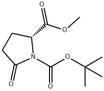 (R)-N-BOC-5-METHOXYCARBONYL-2-PYRROLIDINONE Structure